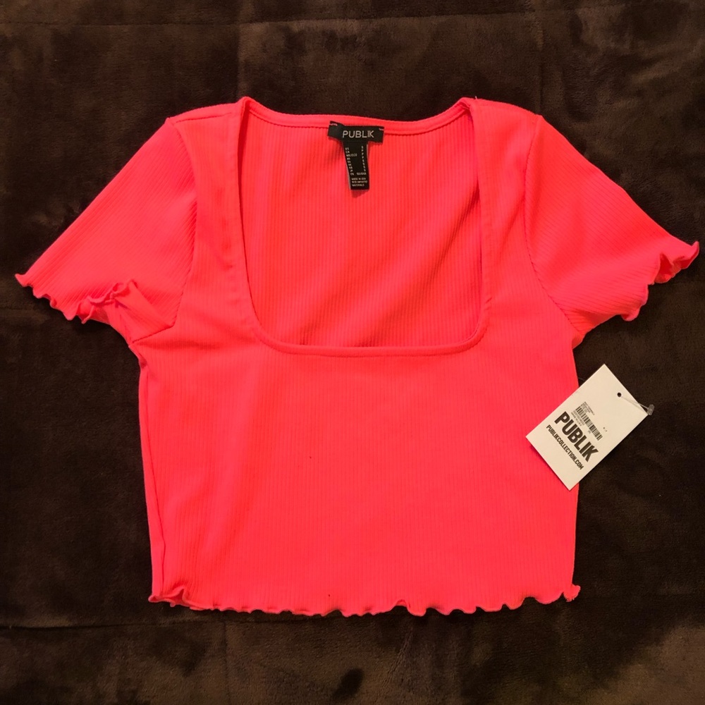 Neon Pink Crop Top